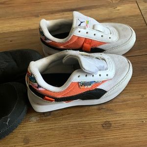 Orange and black pumas for Toddlers
